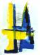 Blau-Gelb - Stephan Trauner - Ãl auf Karton - Abstrakt - Abstrakt