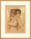 Verliebtes PÃÂ¤rchen - Marita Zacharias - Pastell auf  - weiblich-mÃÂ¤nnlich-Liebe-Zuneigung - Figuration-GegenstÃÂ¤ndlich-Realismus