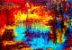 Sunset - Arno Diedrich - Acryl auf Leinwand - Landschaft-See - Abstrakt