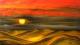 Sonnenuntergang in der Sahara - Karin Stoellner - Acryl auf Leinwand - Landschaft-Sonnenuntergang - 