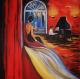 Pianobar - Ulrike SallÃ³s-Sohns - Acryl auf Leinwand - Musik-Menschen-Sonstiges - 