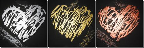 Fragile Heart - Original Acryl 3tlg. -  Gallery of Arts -  auf  - Array - 