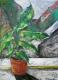 bananenpflanze - Elisabeth Hartig - Acryl auf Leinwand-Karton - Sonstiges - 