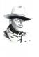 John Wayne (2006) - Werner Meier - Aquarell auf Papier - Gesichter-MÃ¤nner - 