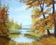 Oktober - Tatiana Wolwa - Ãl auf Leinwand - Wald-Herbst - Expressionismus