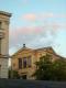 Sommerabend am UniversitÃ¤tsplatz in Halle - Wolfgang Bergter - - auf Leinwand - Stadtansichten-Abend-Sommer-Sonnenuntergang - 