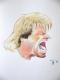 Oliver Kahn Karikatur - Thomas Honermont - Aquarell auf  -  - 