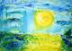 Trotz Regen, Sonne am See - Sabine Behnke - Acryl auf Leinwand - See-Regen-Sonne - Impressionismus