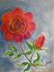 Rose - Rohini Yalakkishettar - Ãl auf Papier - Rosen - Expressionismus-Impressionismus-Naturalismus Rose - Rohini Yalakkishettar - Ãl auf Papier - Rosen - Expressionismus-Impressionismus-Naturalismus