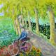 Allee in Frankreich - Peter Traxler - Acryl auf Leinwand -  - 