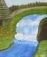 Wasserfall - Michael Schirdewahn - Acryl auf Leinwand - Landschaft - 