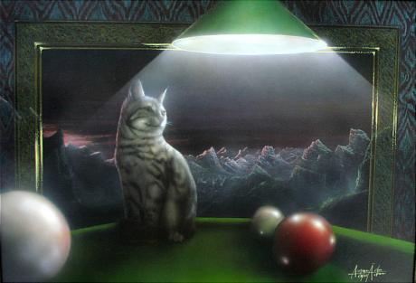 Katze auf dem Billard-Angerer der Ältere - . Angerer der Ältere - Array auf Array - Array - Array