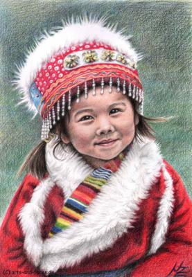 Tibetan Girl - Nicole Zeug - Array auf  - Array - 