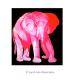 Der Rosarote Elefant - Sarah Mo Illustration - Acryl auf Leinwand - Elefanten - 