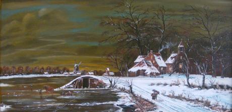 Winterstimmung am Kanal-- - Hans-Peter Emons - Array auf Array - Array - Array