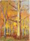 Herbstwald - Josef Heinzler - Thomas Knab - Ãl auf Leinwand - BÃ¤ume-Wald-Herbst - Impressionismus