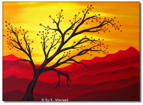 Sunnier Morning- Acrylgemälde 70x50cm - Landschaft - Klaudia Warwel - Array auf Array - Array - Array