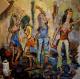 Tanz auf der BÃÂ¼hne  - Becker Rolf - Acryl auf Leinwand - Menschen-Sonstiges - Expressionismus